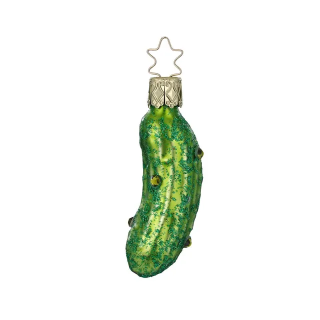 inge-glas-fancy-pickle-hellgr-n-7-cm-gurken-anh-nger image 1