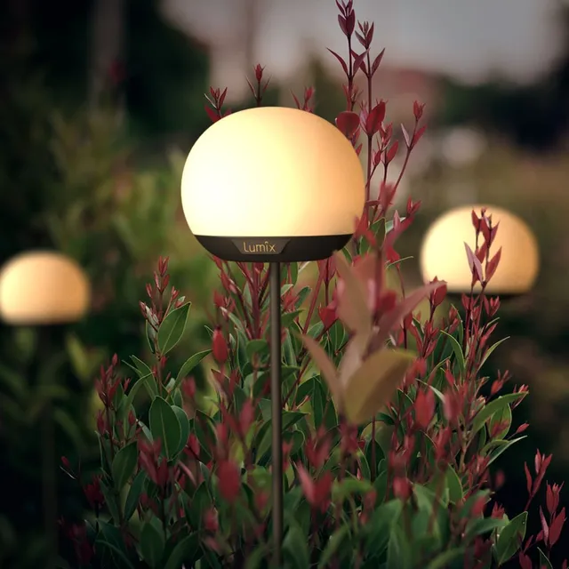 krinner-lumix-solar-flower-pompom-led-solar-bl-te-f-r-garten image 1