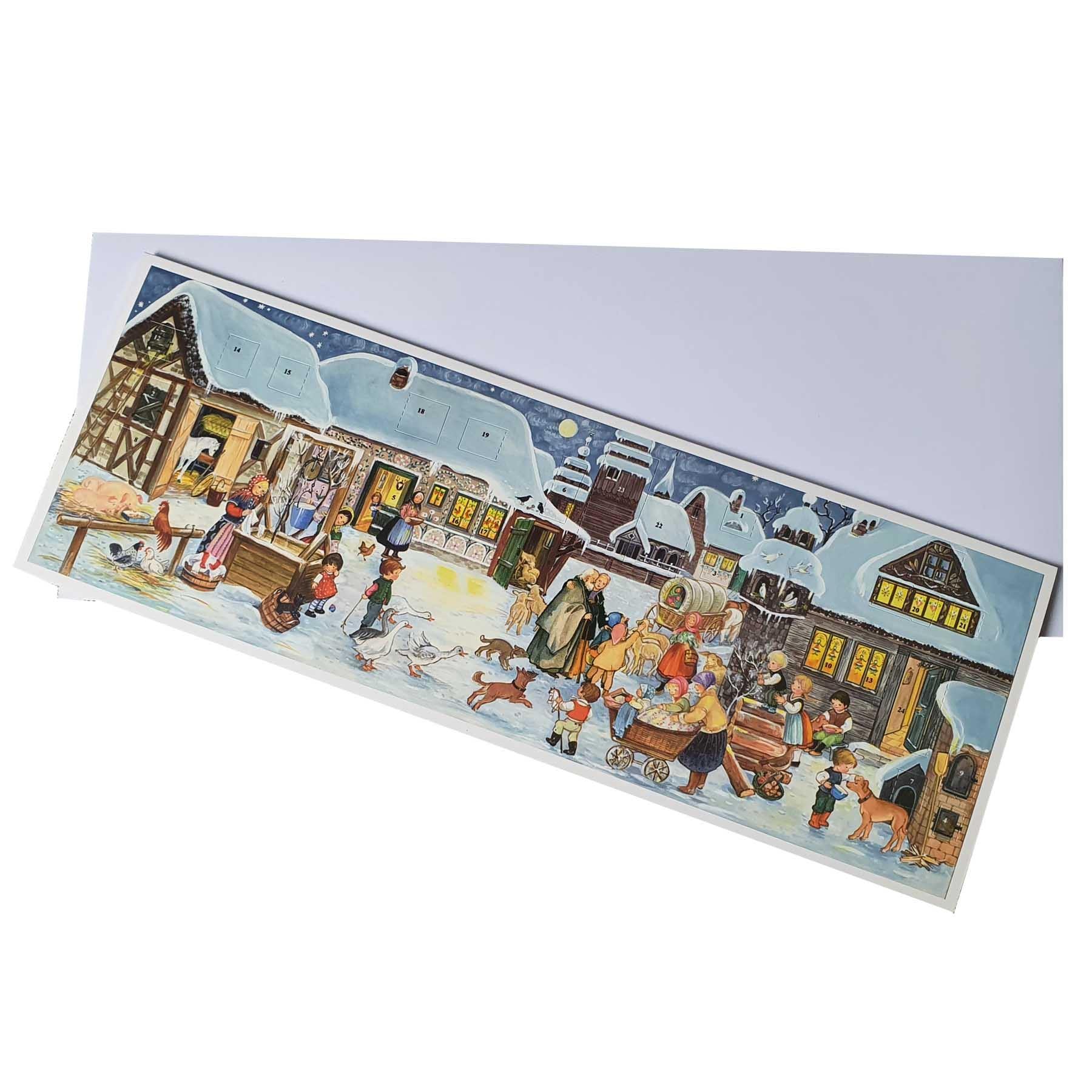 sellmer-verlag-postkarten-adventskalender-winter-auf-dem-lande-midi image 2