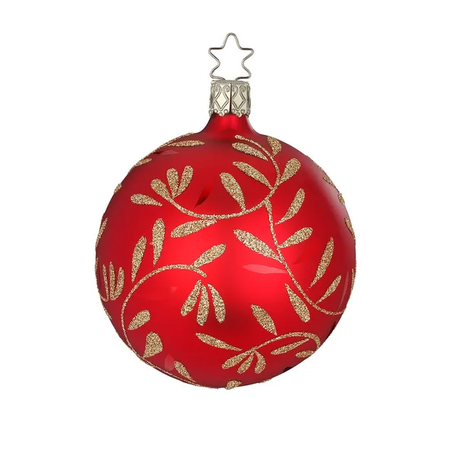 inge-glas-freudentanz-christbaumkugel-8-cm-rot-classic image 1