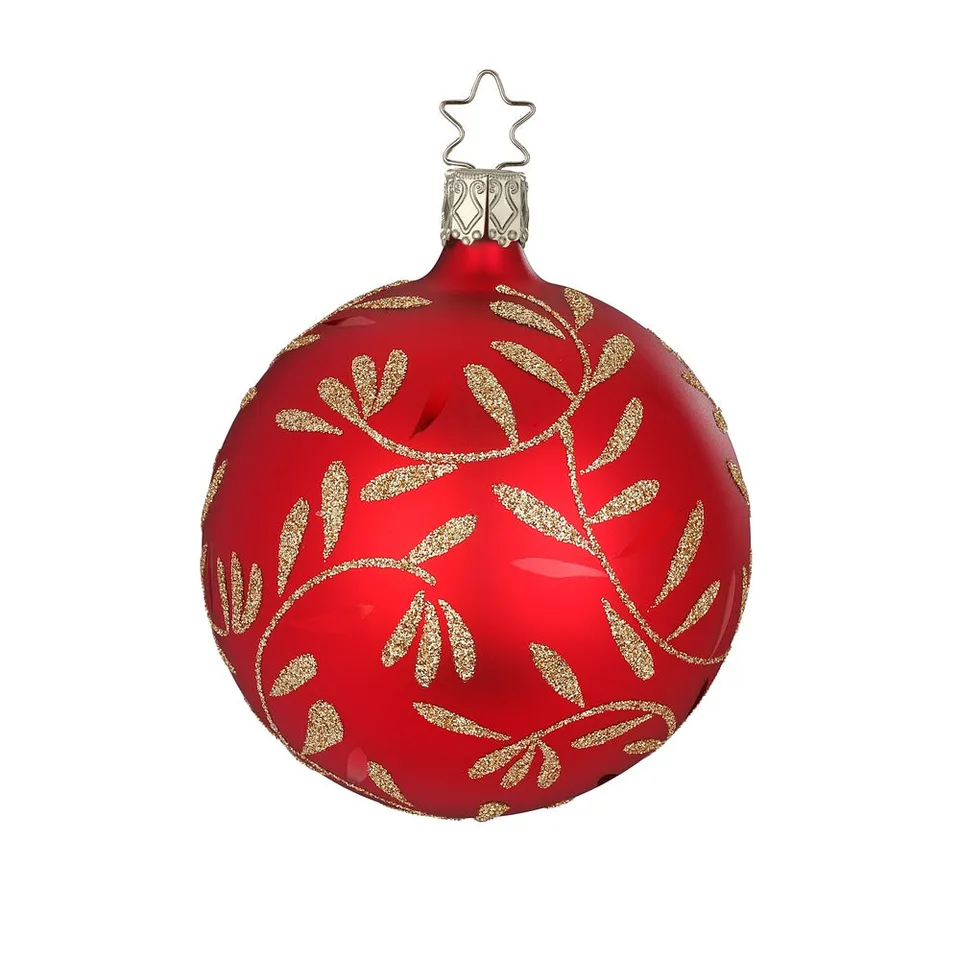 inge-glas-freudentanz-christbaumkugel-8-cm-rot-classic image 1