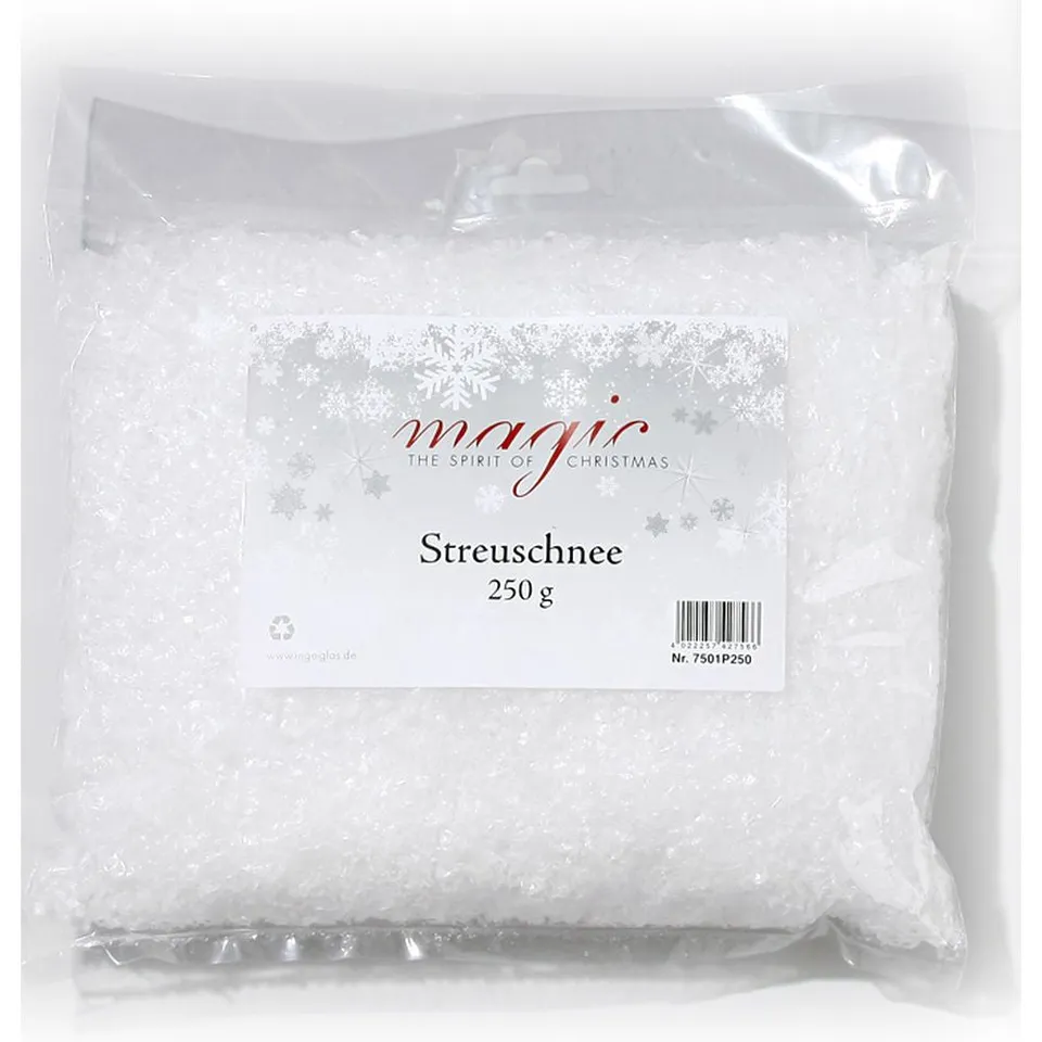 inge-glas-streuschnee-kunststoff-250-g-wei image 1