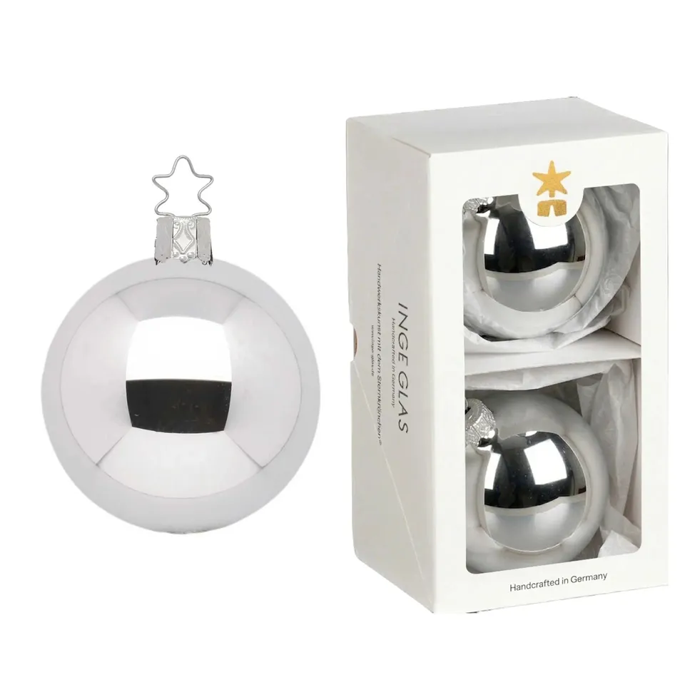 inge-glas-kugeln-christbaumkugel-10-cm-silber-glanz image 1