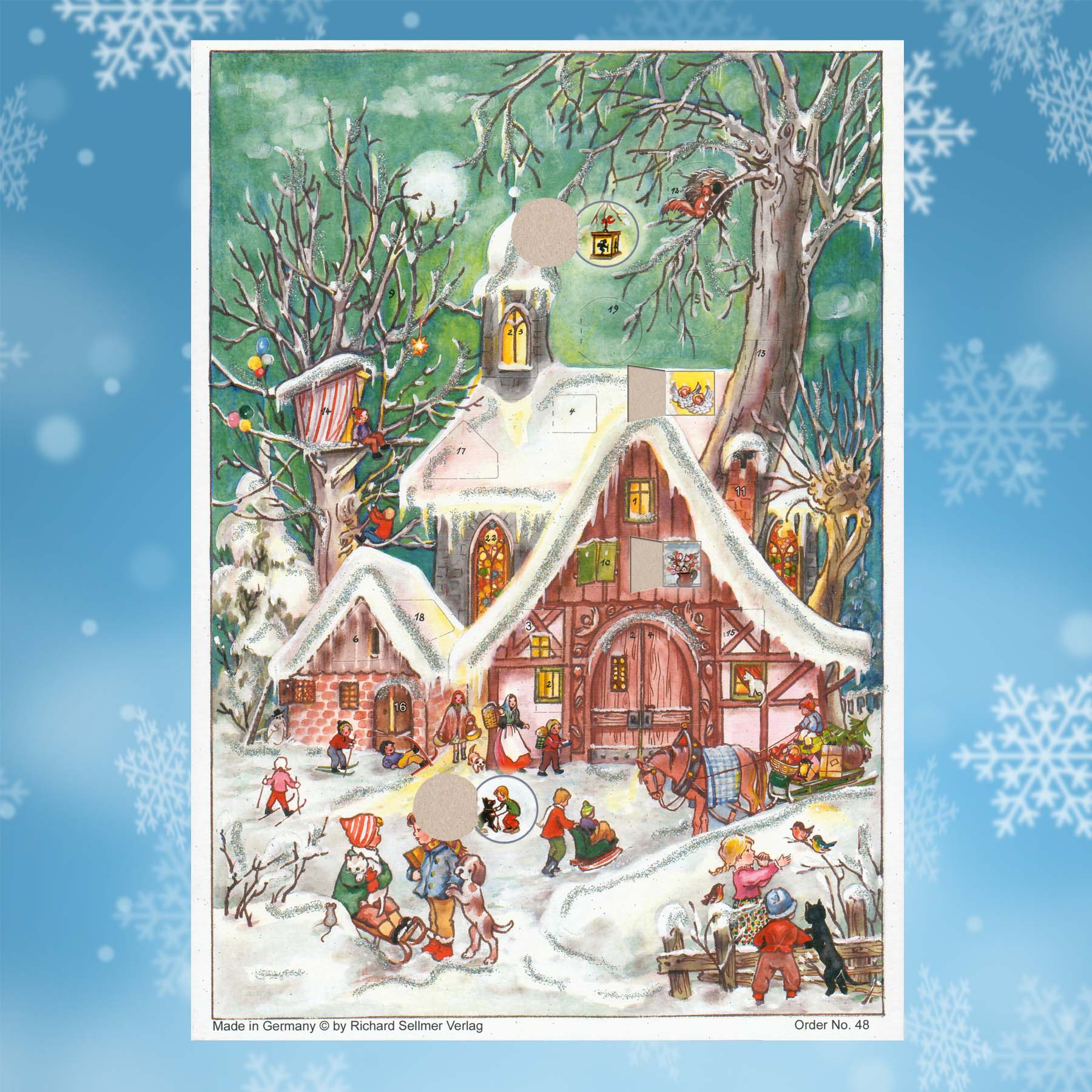 sellmer-verlag-adventskalender-a4-winterliches-treiben-hochformat image 2