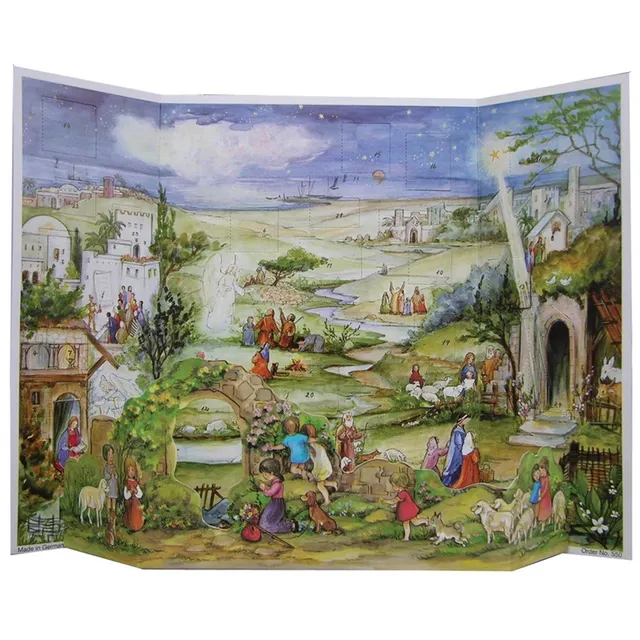 sellmer-verlag-aufstell-adventskalender-heiliges-land-christlicher-papier-advent image 1