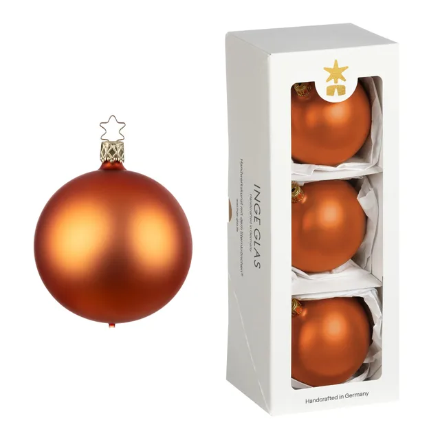 inge-glas-manufaktur-kugeln-christbaumkugeln-aus-glas-orange-matt-8-cm image 1