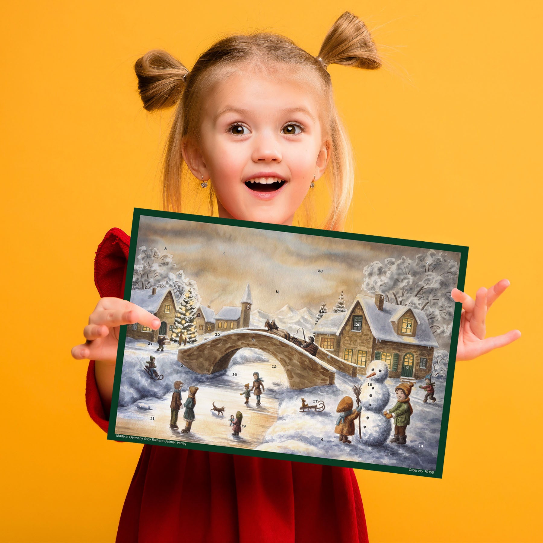sellmer-verlag-adventskalender-an-der-br-cke-winter-br-ckenszene-grossformat image 4