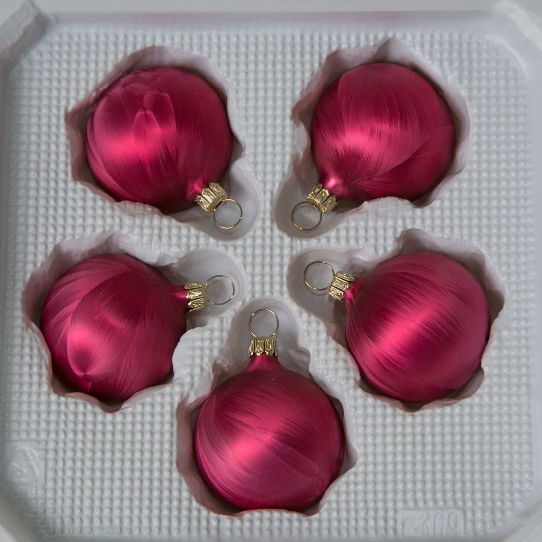lauschaer-glas-christbaumkugeln-eislack-beere-5-st-ck-durchmesser-5-cm-mundgebla image 1