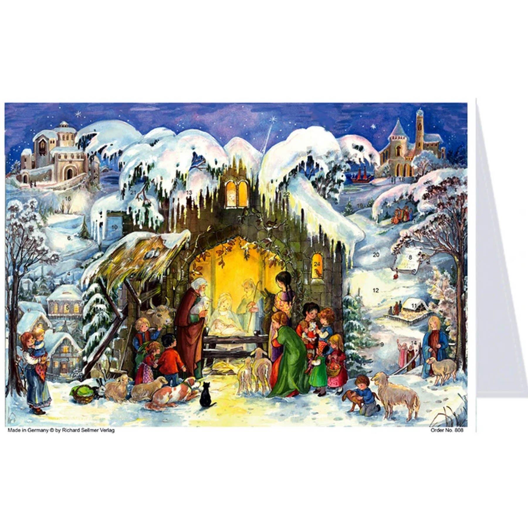 sellmer-verlag-postkarten-adventskalender-jesus-ist-geboren-a5 image 1