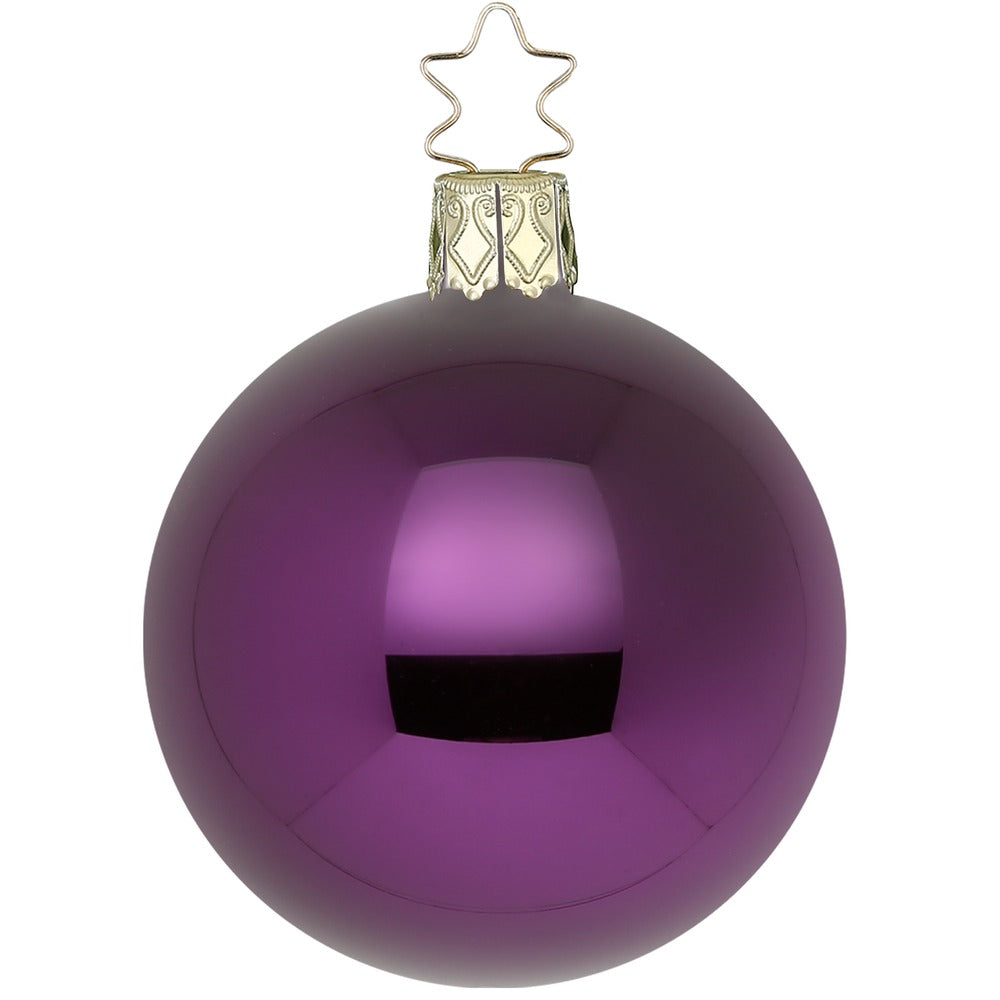 inge-glas-christbaumkugel-royalviolett-glanz-15-cm image 1
