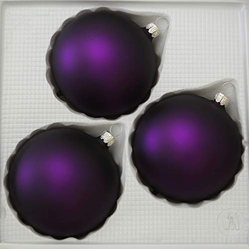 lauschaer-glas-christbaumkugeln-lila-matt-3-st-ck-d-8cm image 8