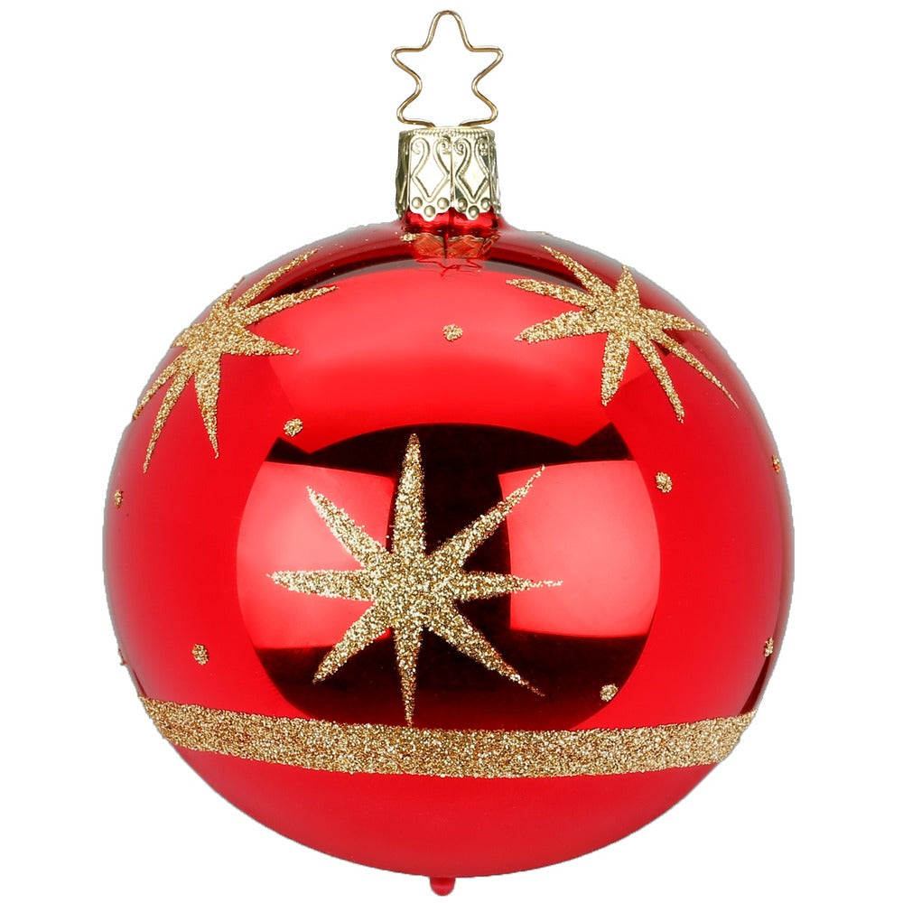 inge-glas-sternenklar-christbaumkugel-10-cm-rot image 1