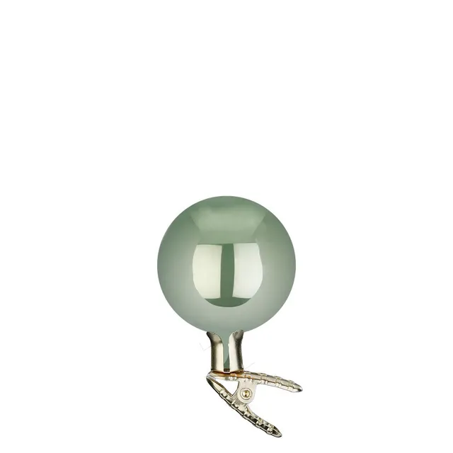 inge-glas-kugeln-auf-clip-christbaumschmuck-6-cm-salbei-opal image 1