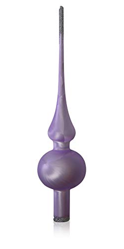 lauschaer-glas-christbaumschmuck-spitze-eislack-flieder-6-cm-mundgeblasen image 6