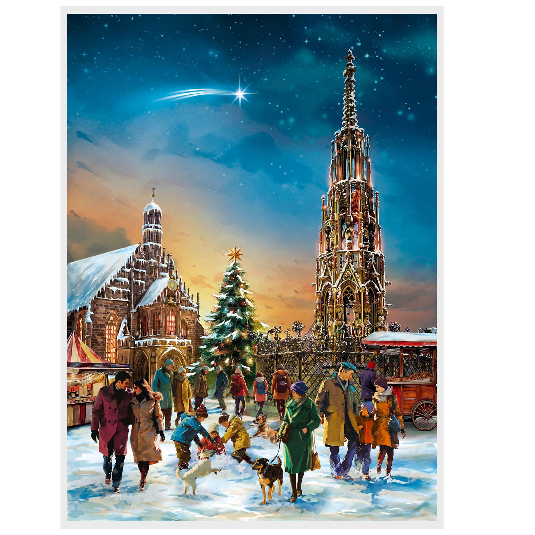 sellmer-verlag-adventskalender-n-rnberg-a3-hochformat-mit-glimmer-christkindlesm image 1