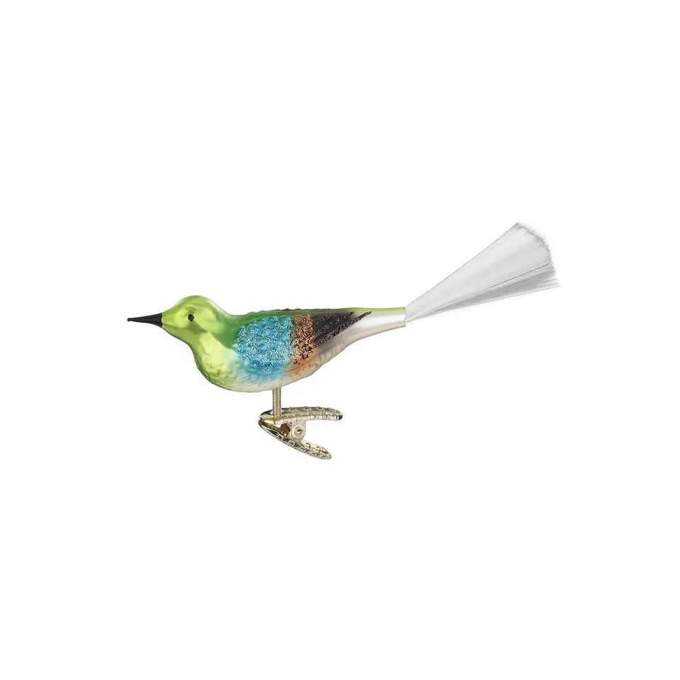 inge-glas-gr-nfink-glas-vogel-anh-nger-10-cm image 1