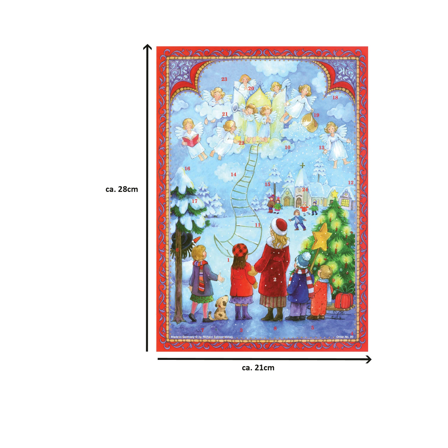 sellmer-verlag-adventskalender-a4-die-himmelsleiter-engel image 4