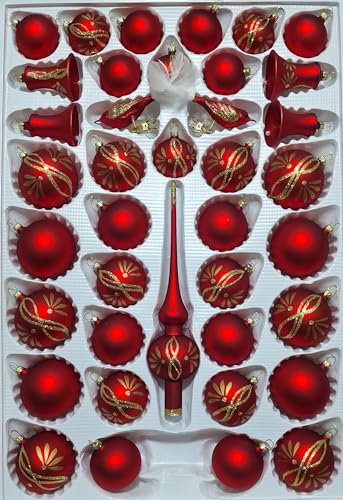 lauschaer-glas-christbaumschmuck-sortiment-39-teilig-klingende-glocken-rot-matt- image 8