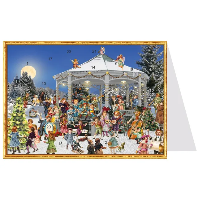 sellmer-verlag-postkarten-adventskalender-am-pavillon-viktorianisch image 1