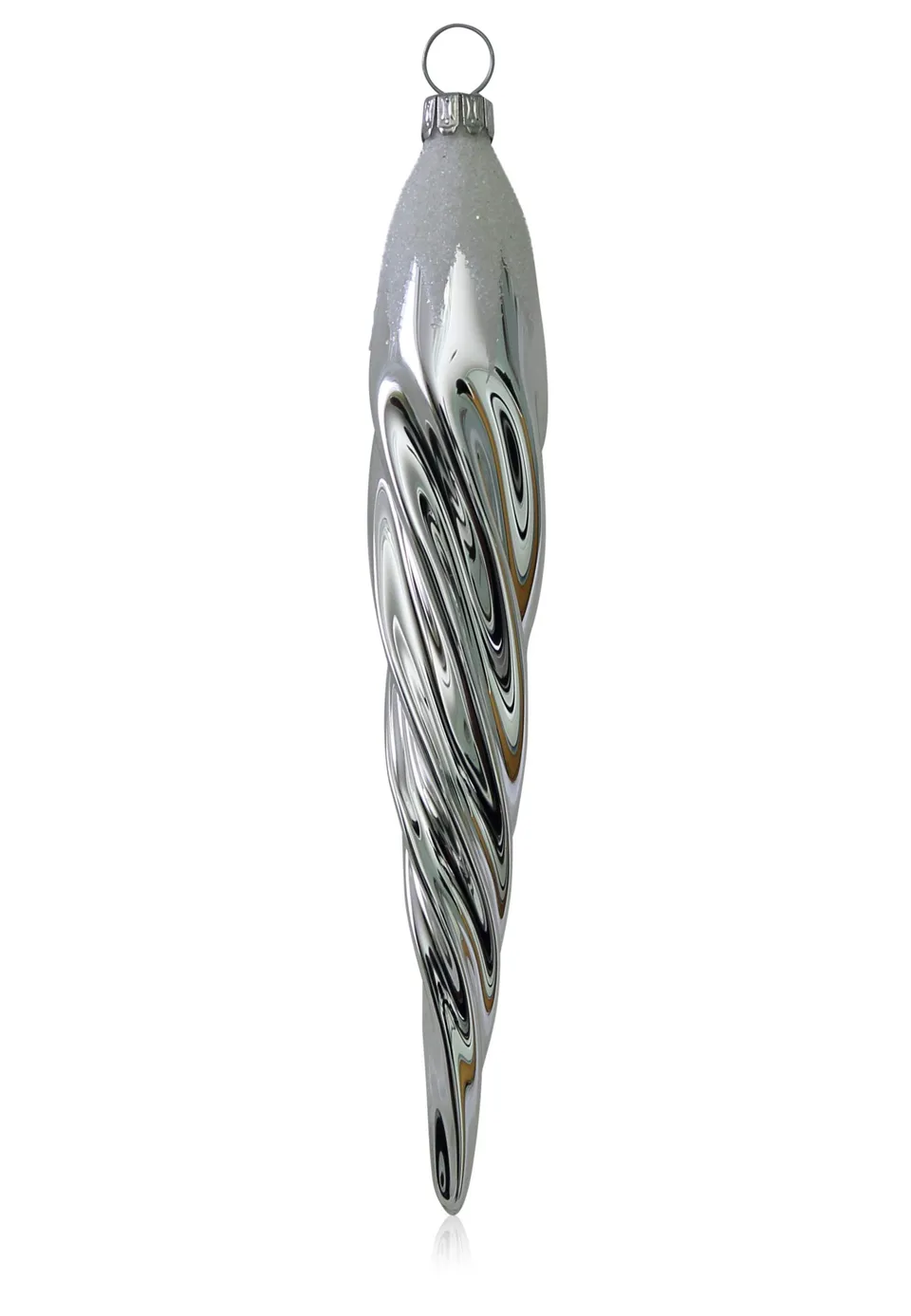 lauschaer-glas-christbaumschmuck-eiszapfen-silber-3-st-ck image 1