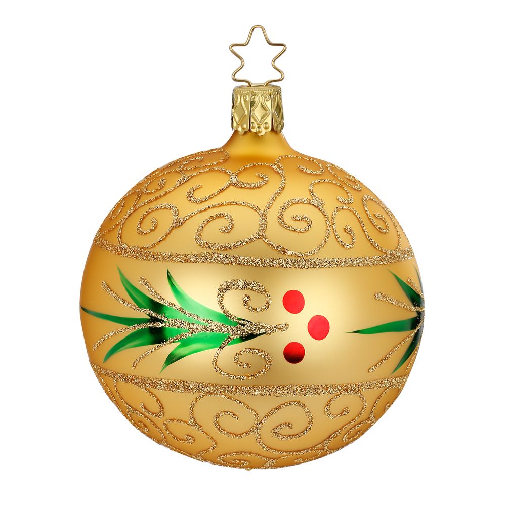 inge-glas-stechpalme-8-cm-weihnachtskugel-inkagold-bunt image 1
