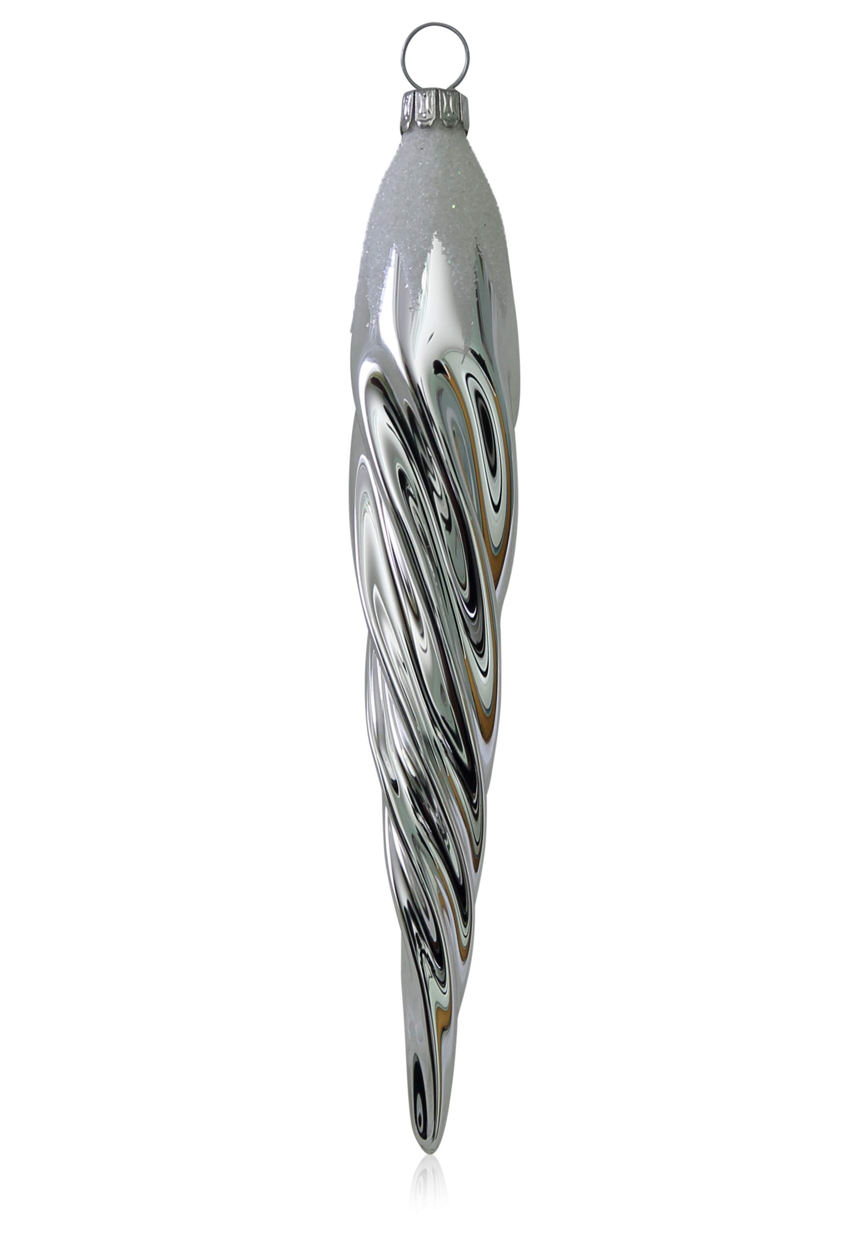 lauschaer-glas-christbaumschmuck-eiszapfen-silber-3-st-ck image 1