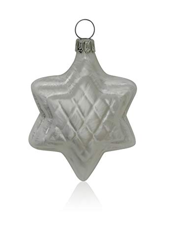lauschaer-glas-christbaumschmuck-sterne-eislack-wei-4-st-ck-mundgeblasen image 7
